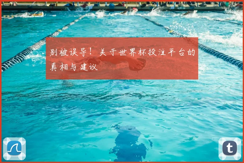 别被误导!关于世界杯投注平台的真相与建议