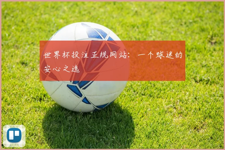 世界杯投注正规网站:一个球迷的安心之选